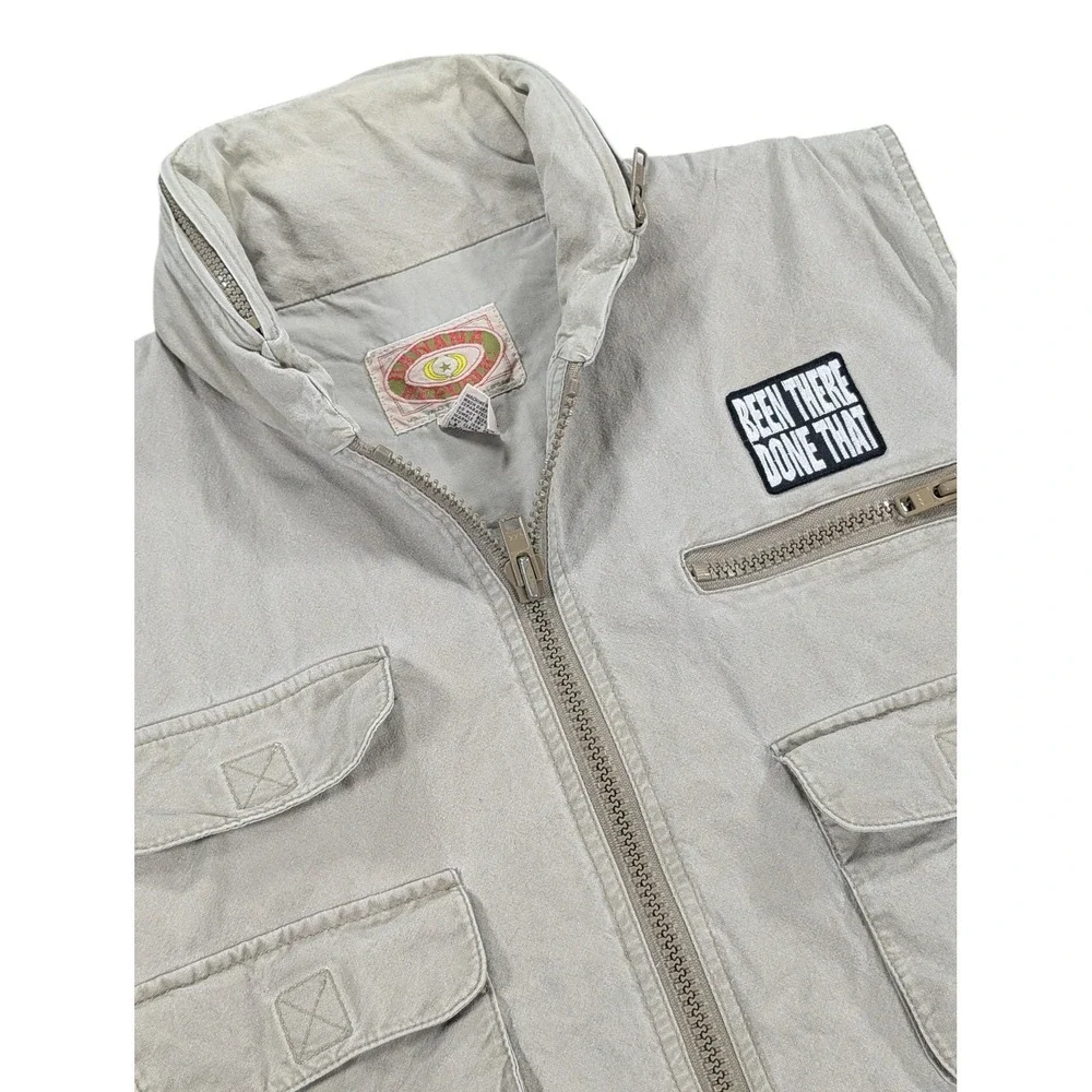 Banana Republic Mill Valley Safari Photojournalist Vest Mens L Tan Vintage‎ 80s